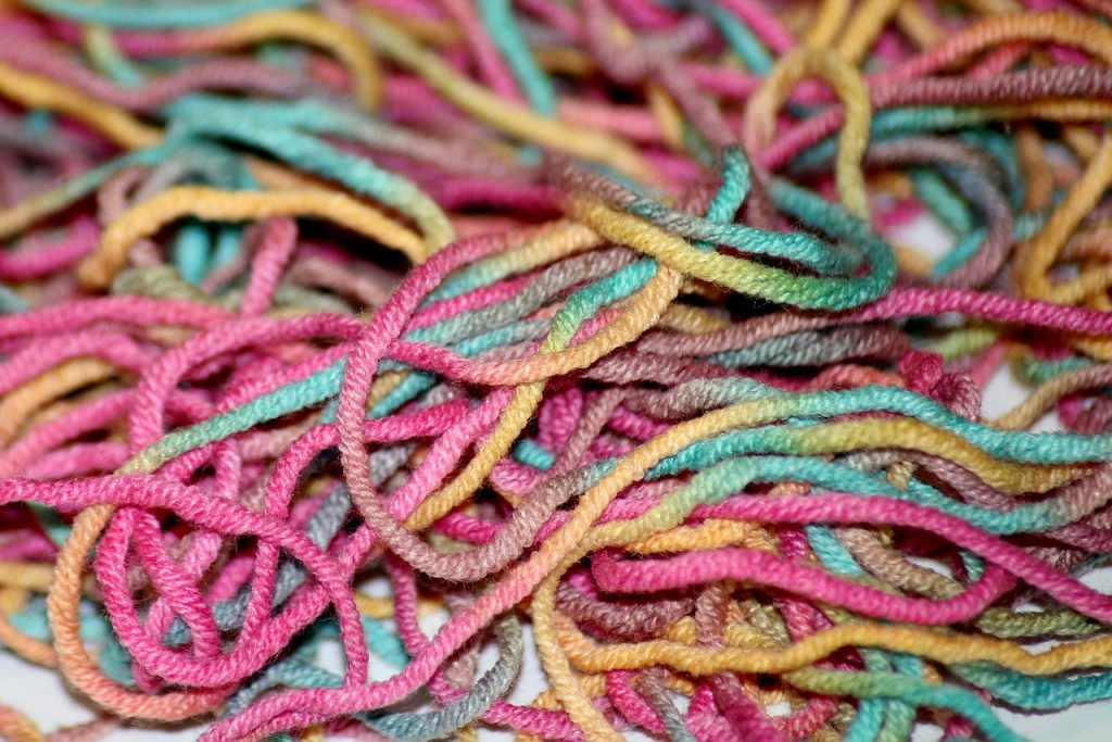 colorful wool artwork